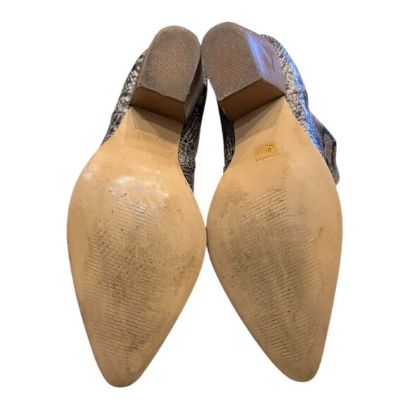 Lulus x Matisse Collab Spirit Snakeskin Heeled Western Ankle Boot Booties 8 - Picture 6 of 6